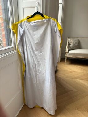 Sofie D'Hoore White and Yellow Kaftan Dress
